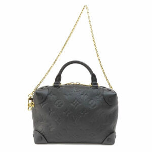 Louis Vuitton Souple Noir Empreinte Malle Black Handbag